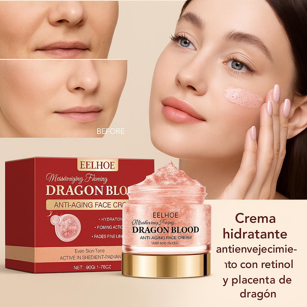 Crema hidratante antienvejecimiento con retinol placenta de dragón